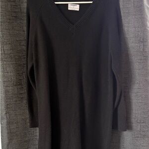 Old Navy Black SOFT Crewneck Sweater Dress
